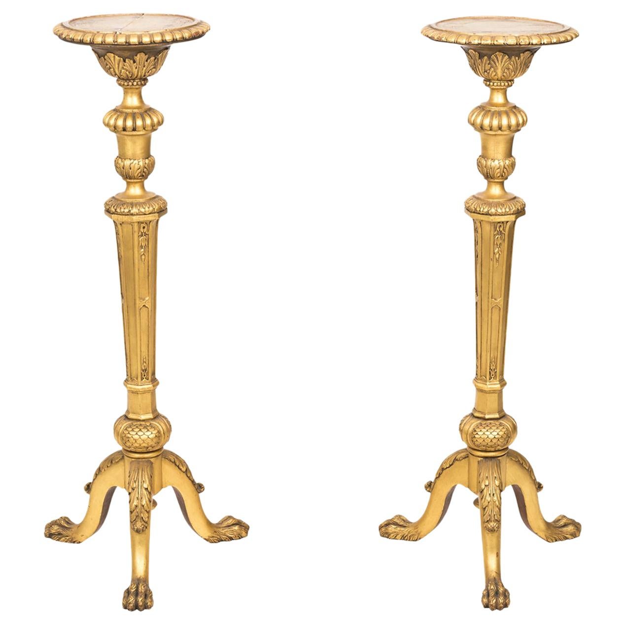 Pair of Giltwood George III Stands For Sale