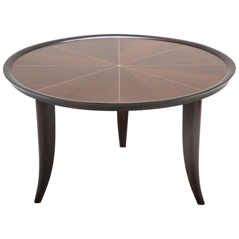 Art Deco Style Coffee Table Inlaid with Faux Ivory Art Deco Style Coffee Table Inlaid with Faux Ivory
