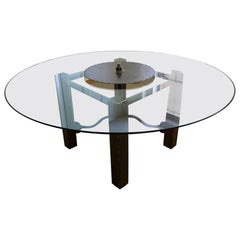 Fantastic Large Round Industrial Modern Dining Table Conference Table