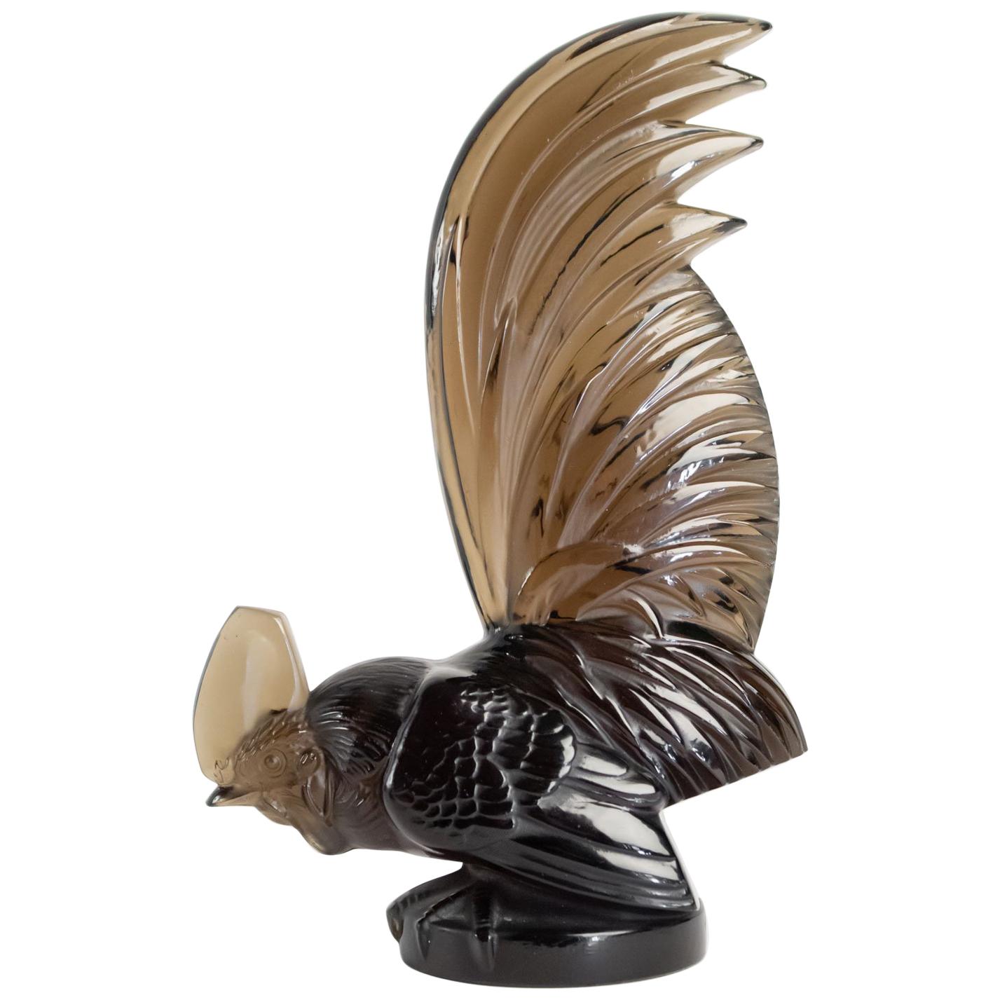 Rene Lalique Topaze Mascotte "Coq Nain"