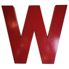 Large Enamel “W”