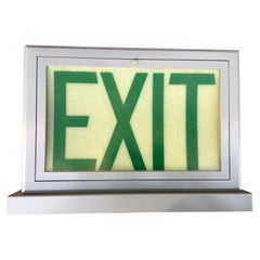 Retro Prescolite exit sign  New Old Stock with box!