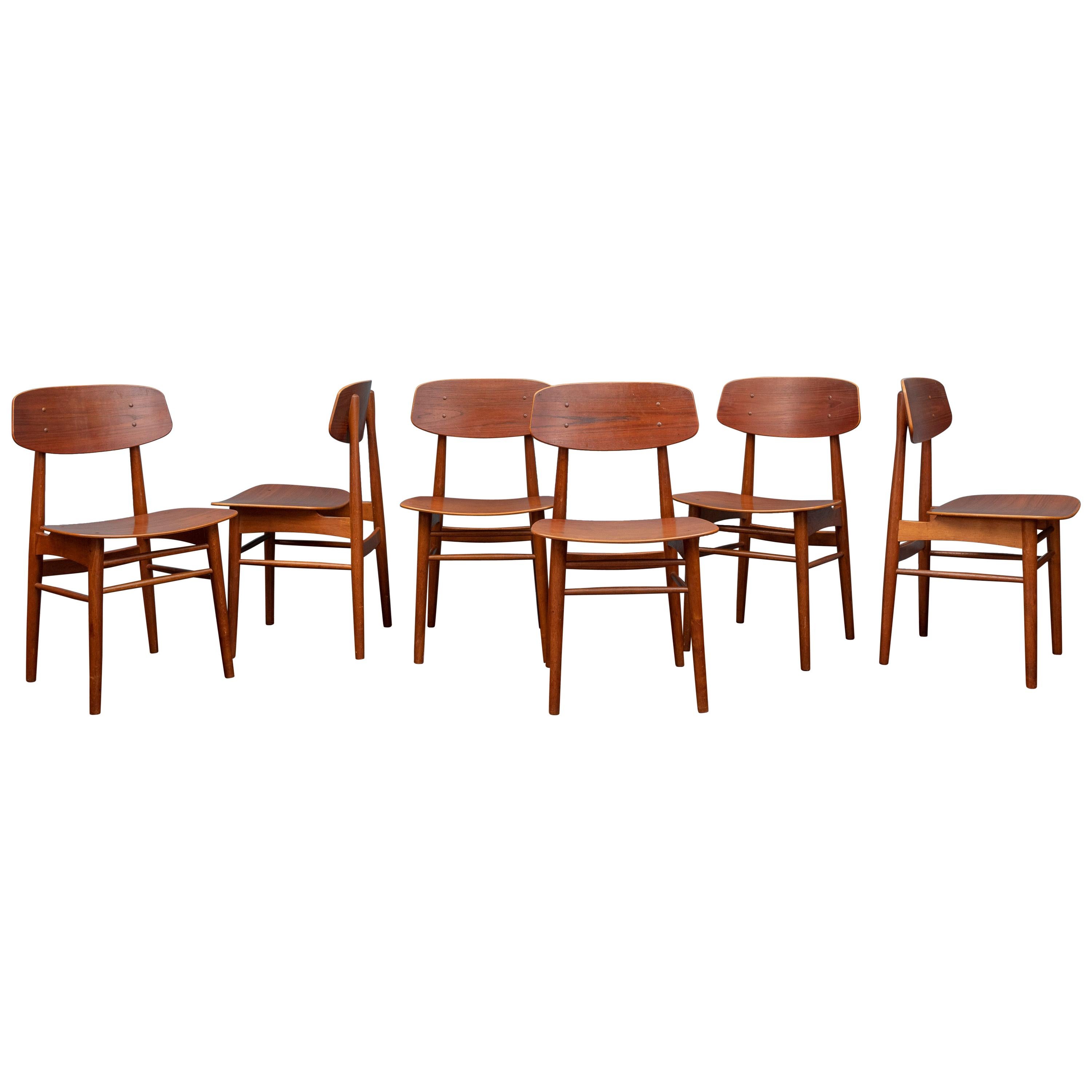 Scandinavian Modern Dining Chairs by Borge Mogensen