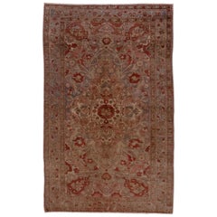 Turkish Oushak Rug, Warm Tones