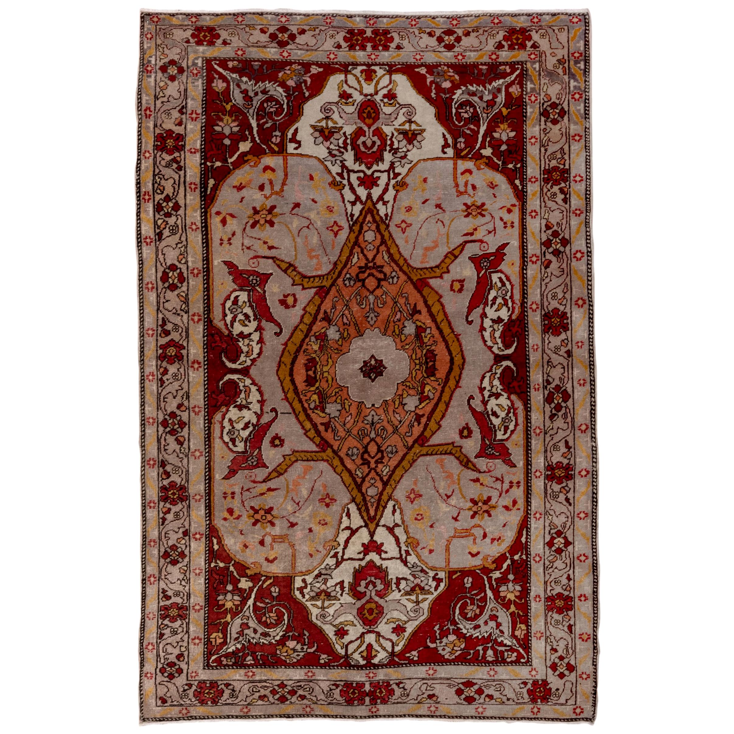 Antique Turkish Oushak Rug, Heriz Style