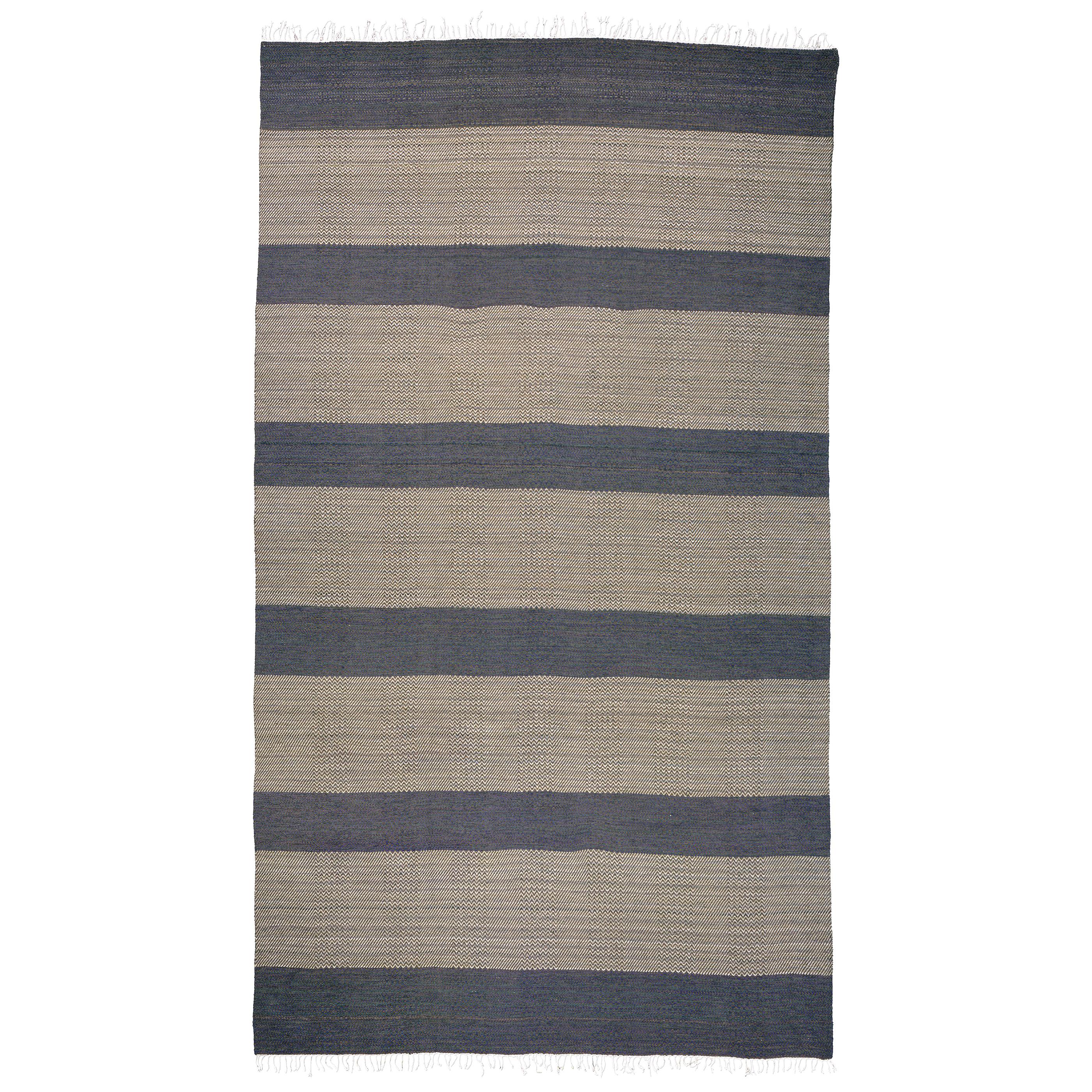 Swedish Flat Weave Rug by Gunilla Lagerbielke For Sale