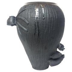 Thom Lussier Igneous-Gray Ceramic Urn