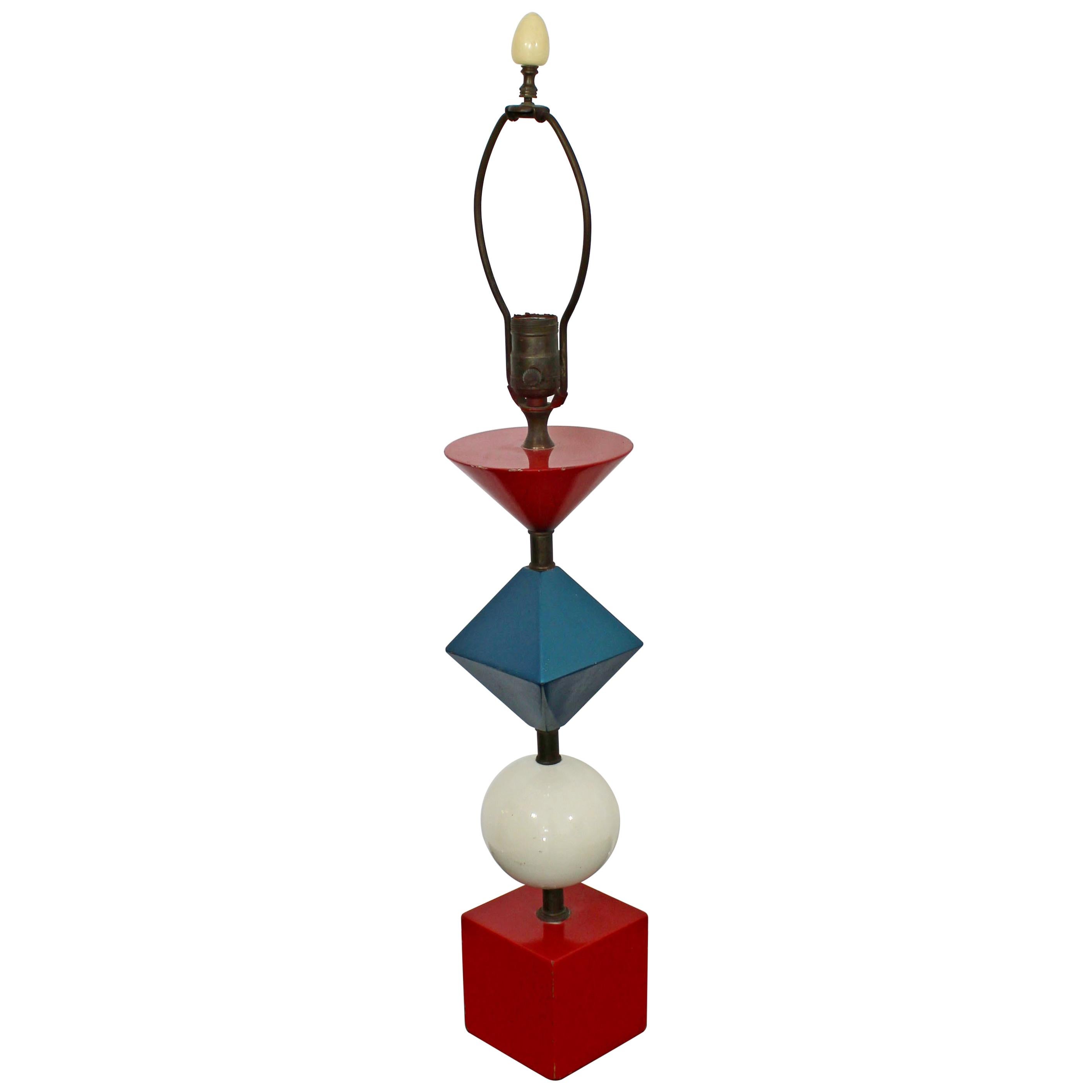 Mid-Century Modern Rare Gerald Thurston Lightolier Lamp 1960s Memphis Style