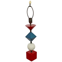 Mid-Century Modern Rare Gerald Thurston Lightolier Lamp 1960s Memphis Style