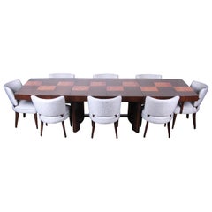 Gilbert Rohde for Herman Miller Art Deco Dining Set, Fully Restored