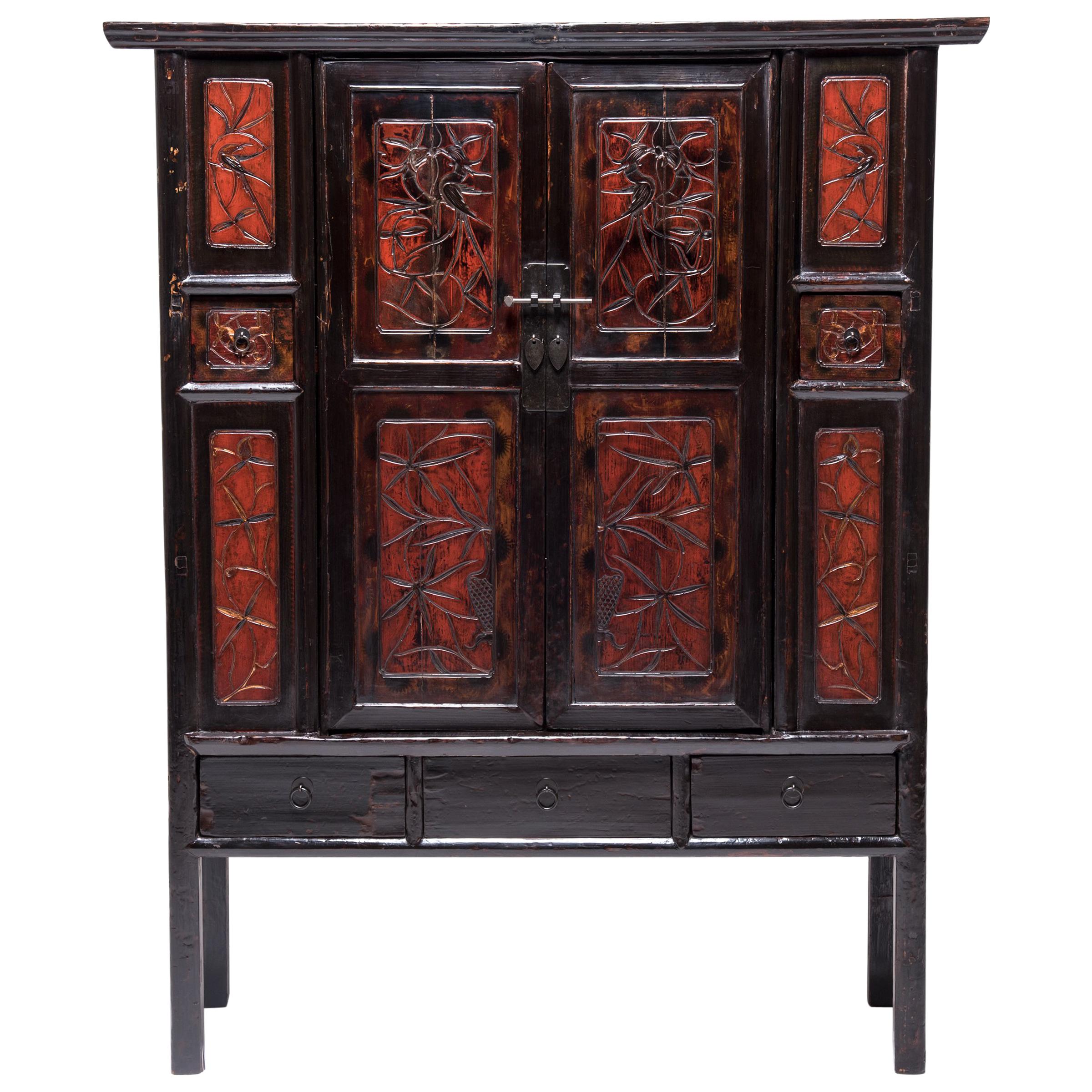 Chinese Painted Two-Door Cabinet, c. 1850