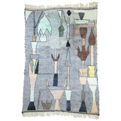 New Contemporary Moroccan Rug with Postmodern Bauhaus Style, Berber Moroccan Rug
