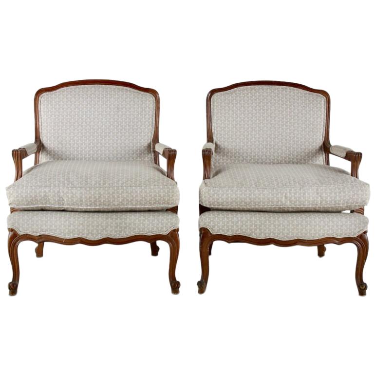 Pair of Oversized Bergères