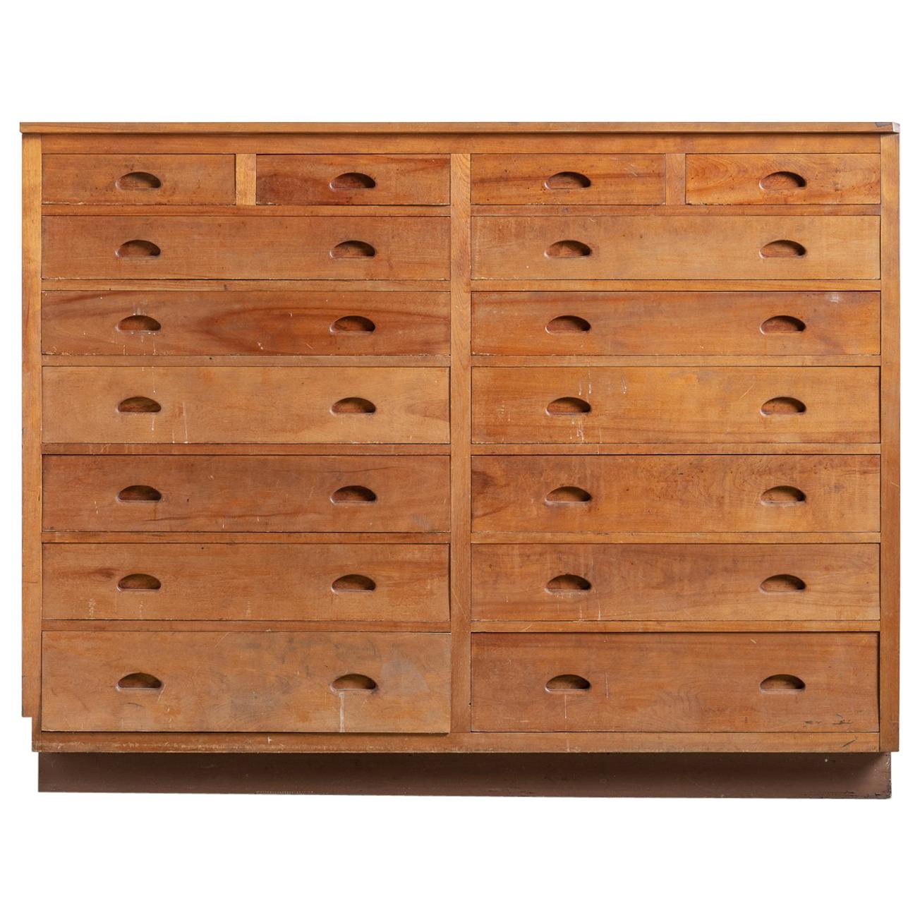 Woodworkers Bank of Drawers, America, 20th Century