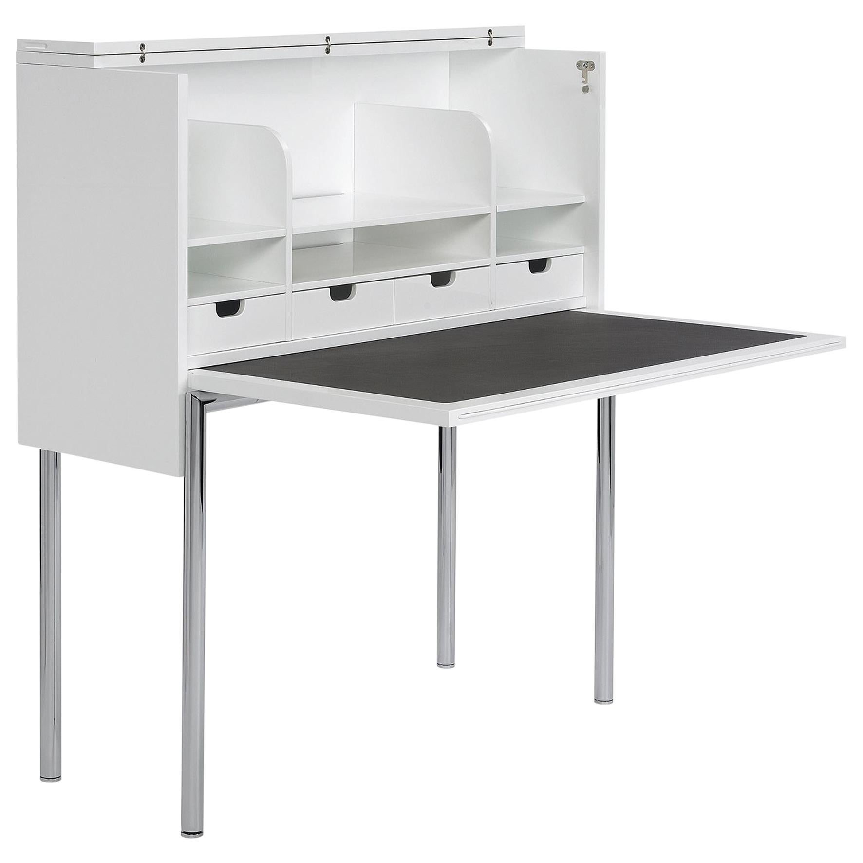 Bureau ClassiCon Orcus en blanc laqué de Konstantin Grcic