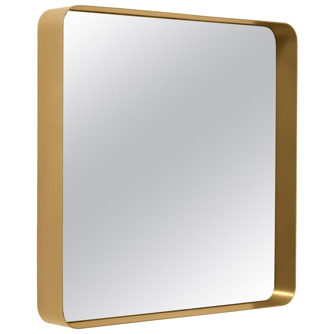 ClassiCon Cypris Square Mirror in Brass by Nina Mair For Sale