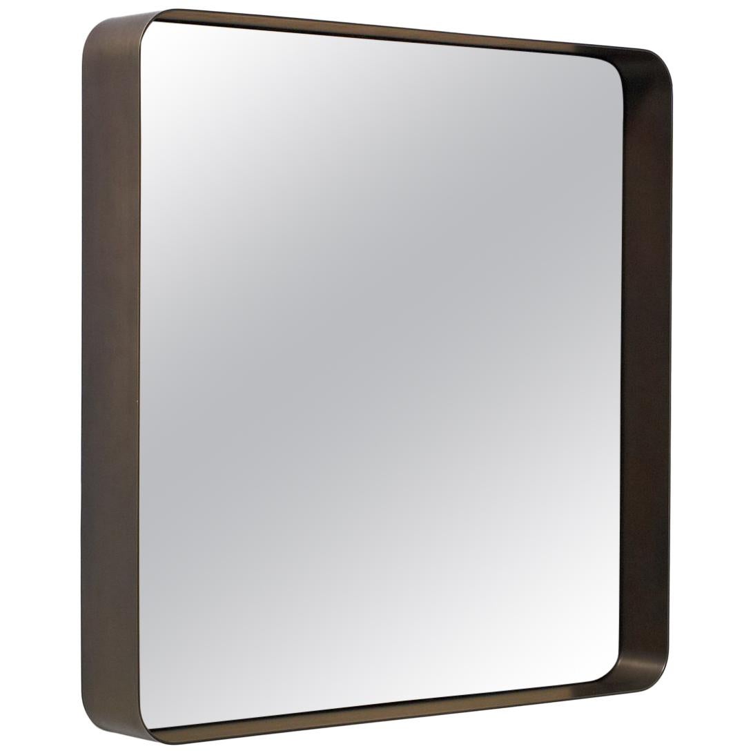 ClassiCon Cypris Square Mirror in Burnished Brass by Nina Mair
