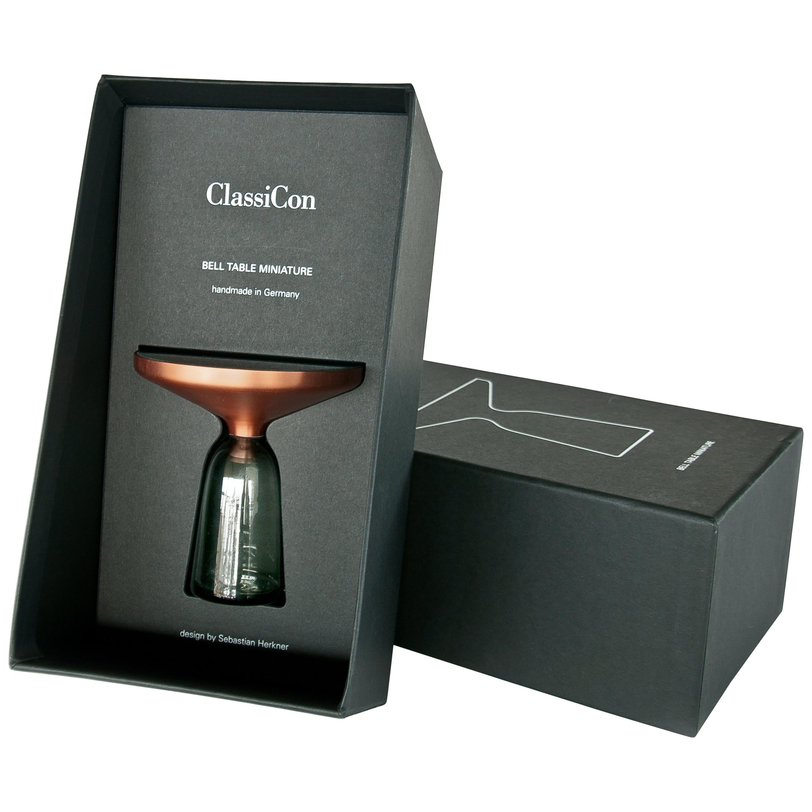ClassiCon Miniature Bell Side Table in Copper and Grey by Sebastian Herkner
