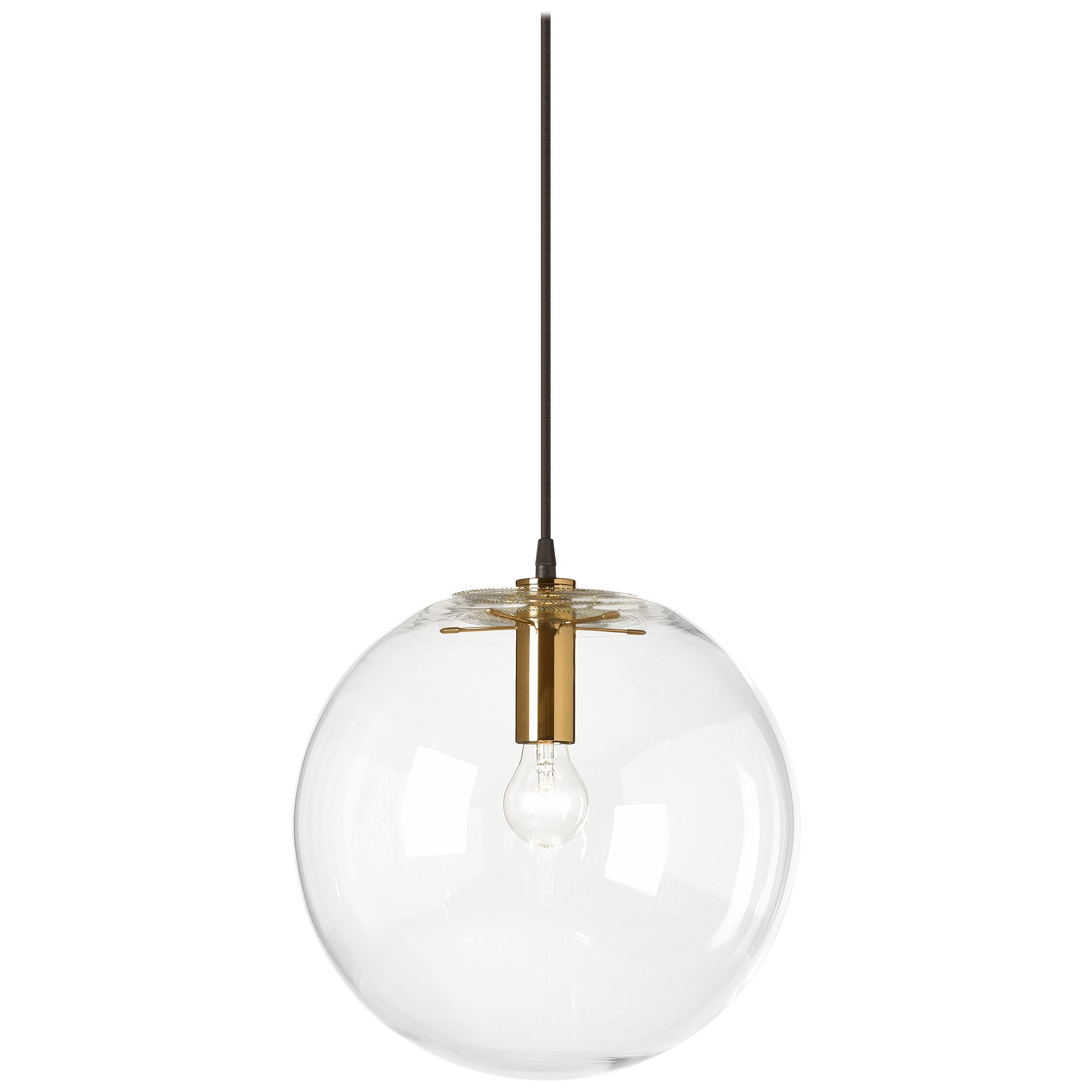 Customizable ClassiCon XL Selene Pendant Lamp in Brass by Sandra Lindner