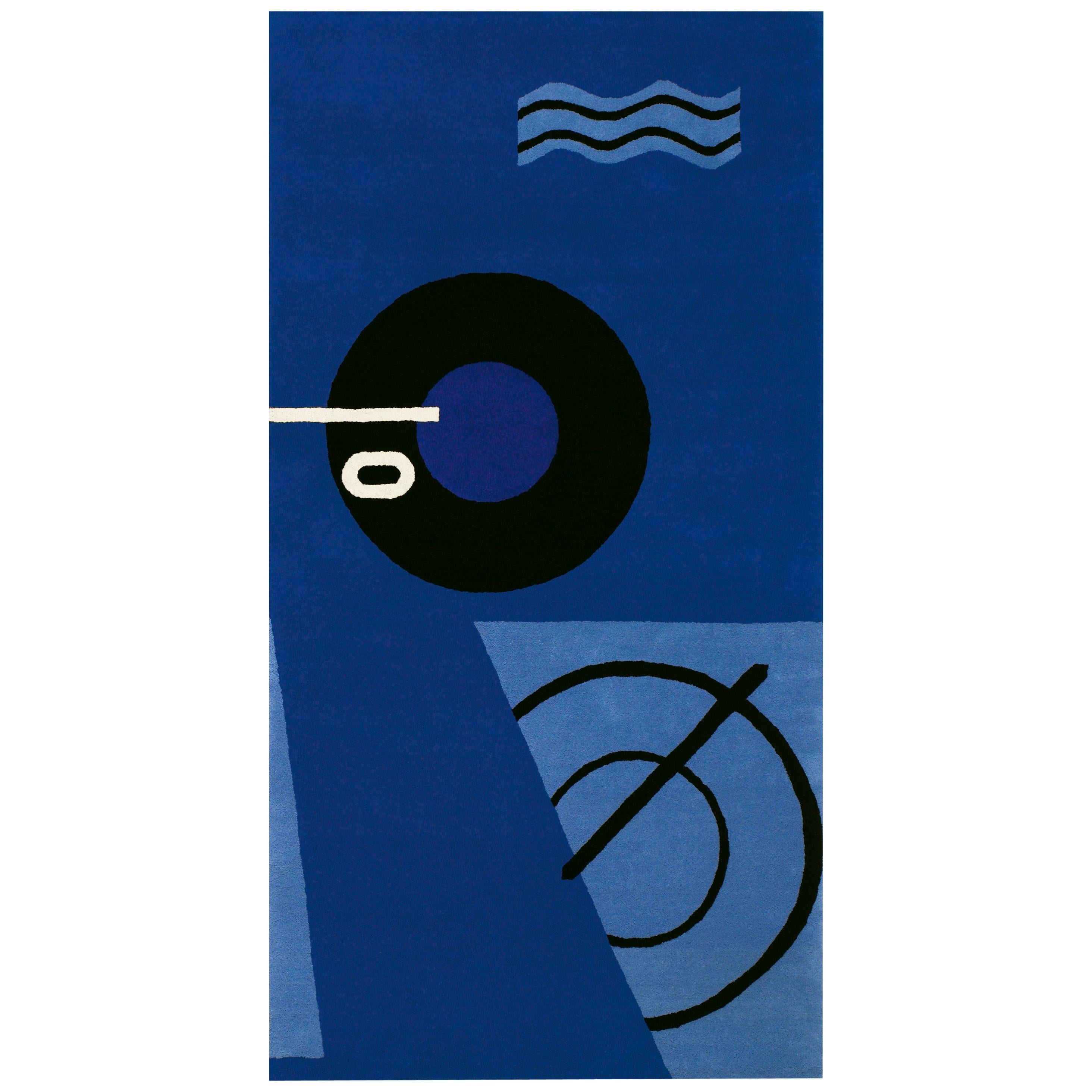 ClassiCon Blue Marine Rug by Eileen Gray For Sale