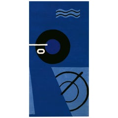 Customizable ClassiCon Blue Marine Rug by Eileen Gray