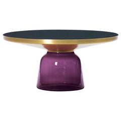 ClassiCon Bell Coffee Table in Brass and Amethyst Violet by Sebastian Herkner