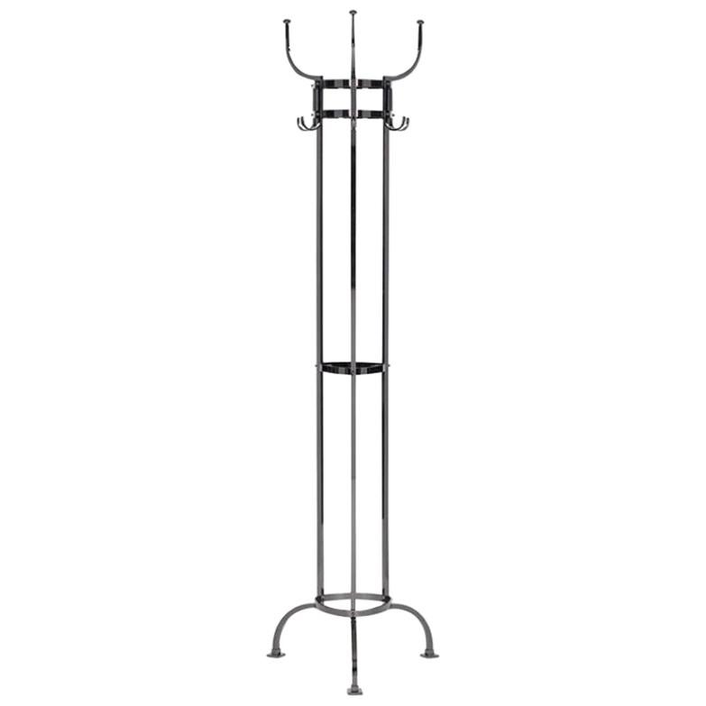 ClassiCon Nymphenburg Coat Stand in Black Nickel-Plated by Otto Blümel