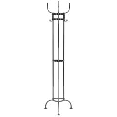 ClassiCon Nymphenburg Coat Stand in Black Nickel-Plated by Otto Blümel
