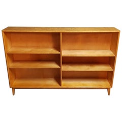 Vintage Second Half of the 20th Century Modern Beechwood Bookcase