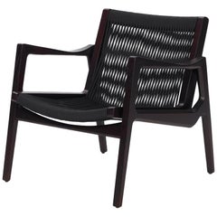 ClassiCon Euvira Lounge Chair in Brown with Black Cord by Jader Almeida