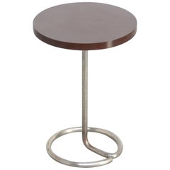 Modernist Circular Side Table Attributed to René Herbst