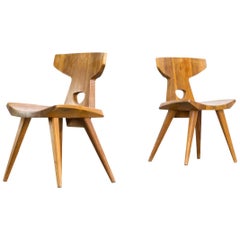 1960s Jacob Kielland-Brandt Dining Chairs for I. Christiansen Set of 2