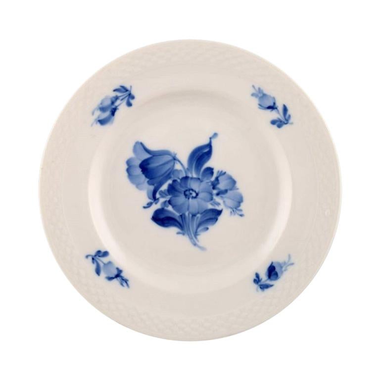 6 pcs. Royal Copenhagen Blue Flower Braided, large dessert plate/salad plate.