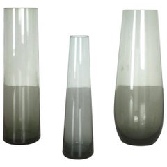 Vintage 1960s Set of Three Turmalin Vases by Wilhelm Wagenfeld for WMF, Germany