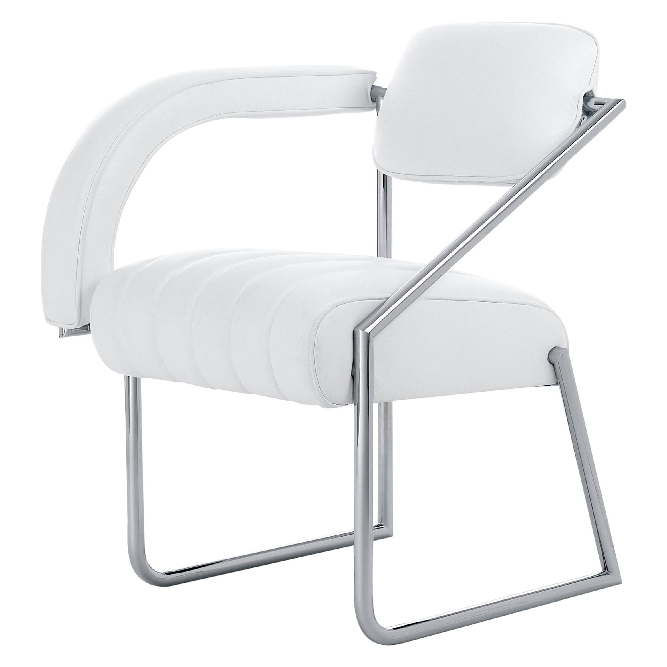 ClassiCon Non Conformist Chair in White Leather by Eileen Gray