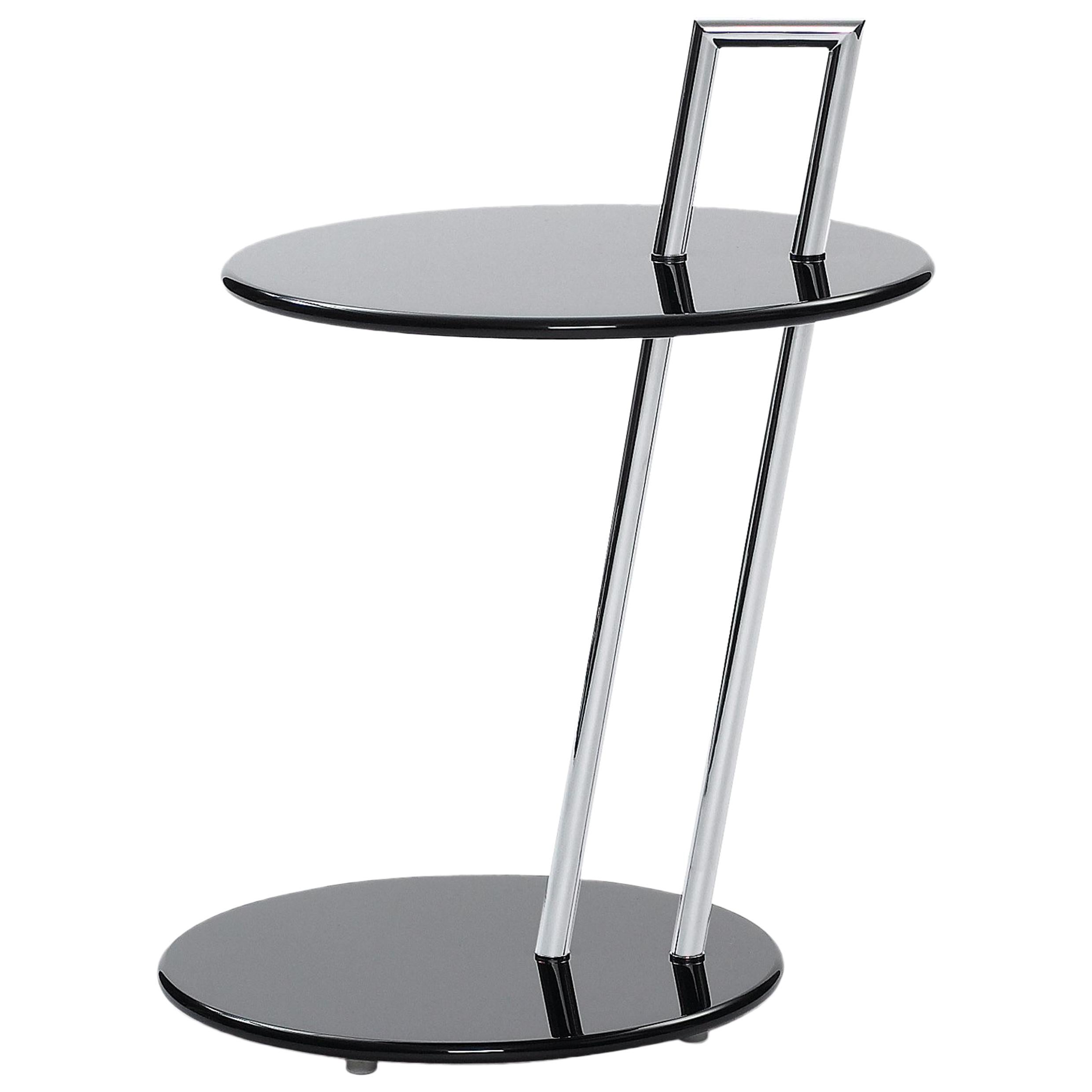 ClassiCon Occasional Round Side Table in Black by Eileen Gray