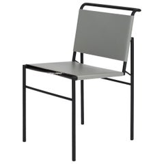 ClassiCon Roquebrune Chair in Grey with Black Legs by Eileen Gray