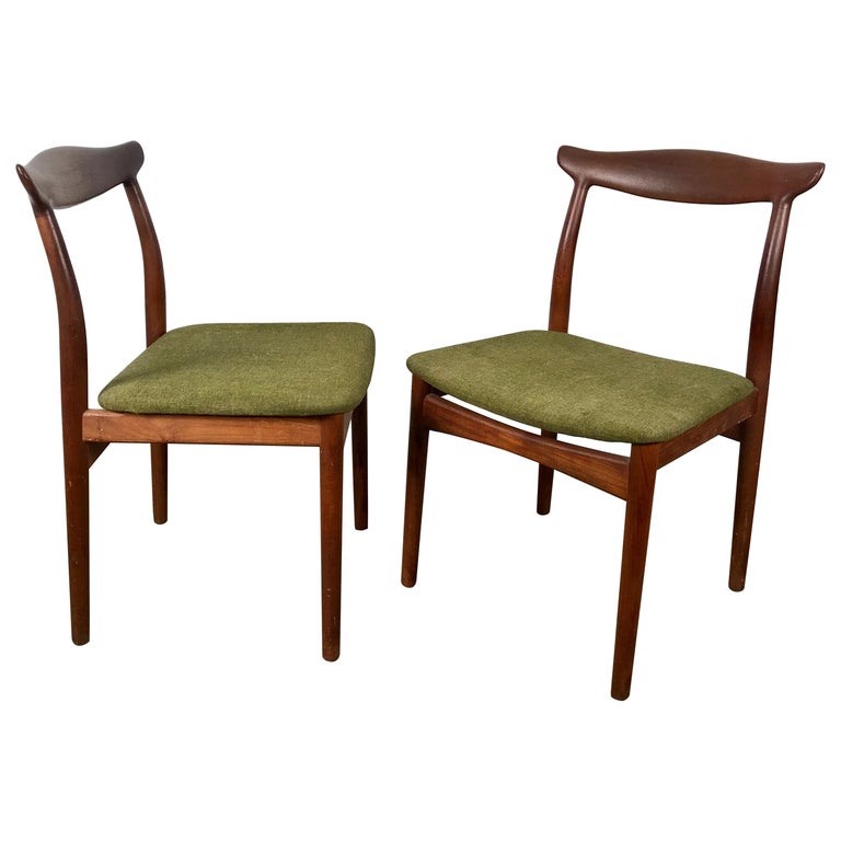 Stunning Pair of Sculptural Side Chairs, Arne Vodder for Vamo Sonderborg Pv For Sale