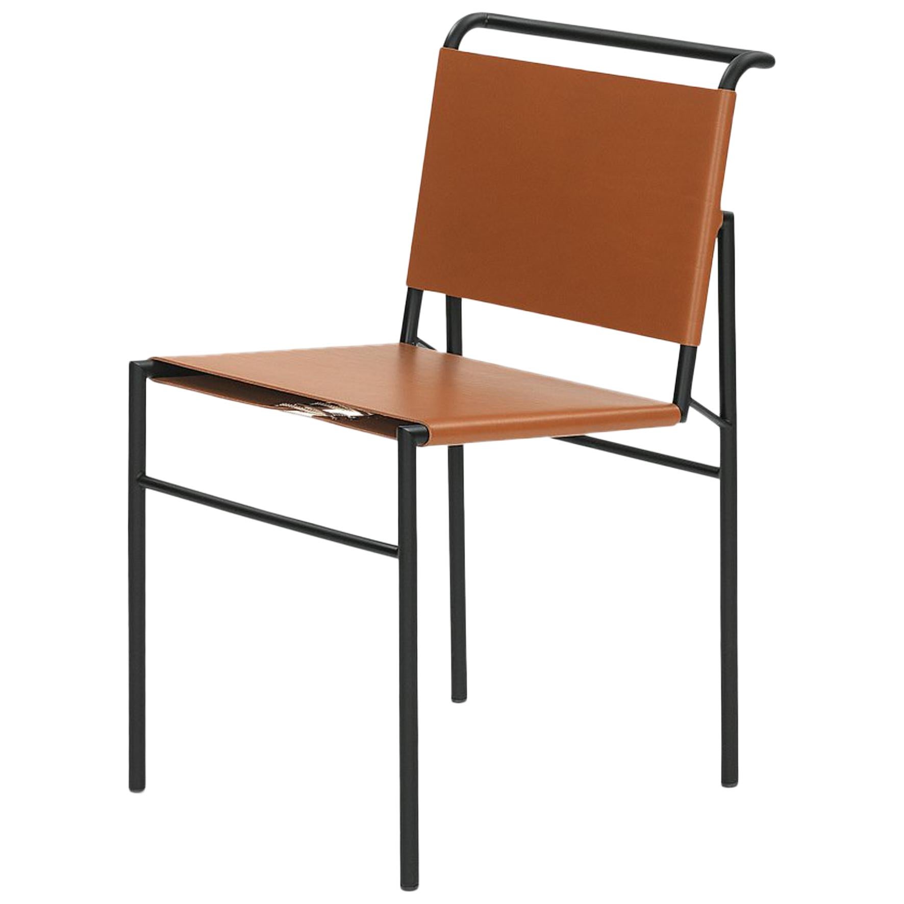 ClassiCon Roquebrune Chair in Cognac with Black Legs by Eileen Gray For Sale