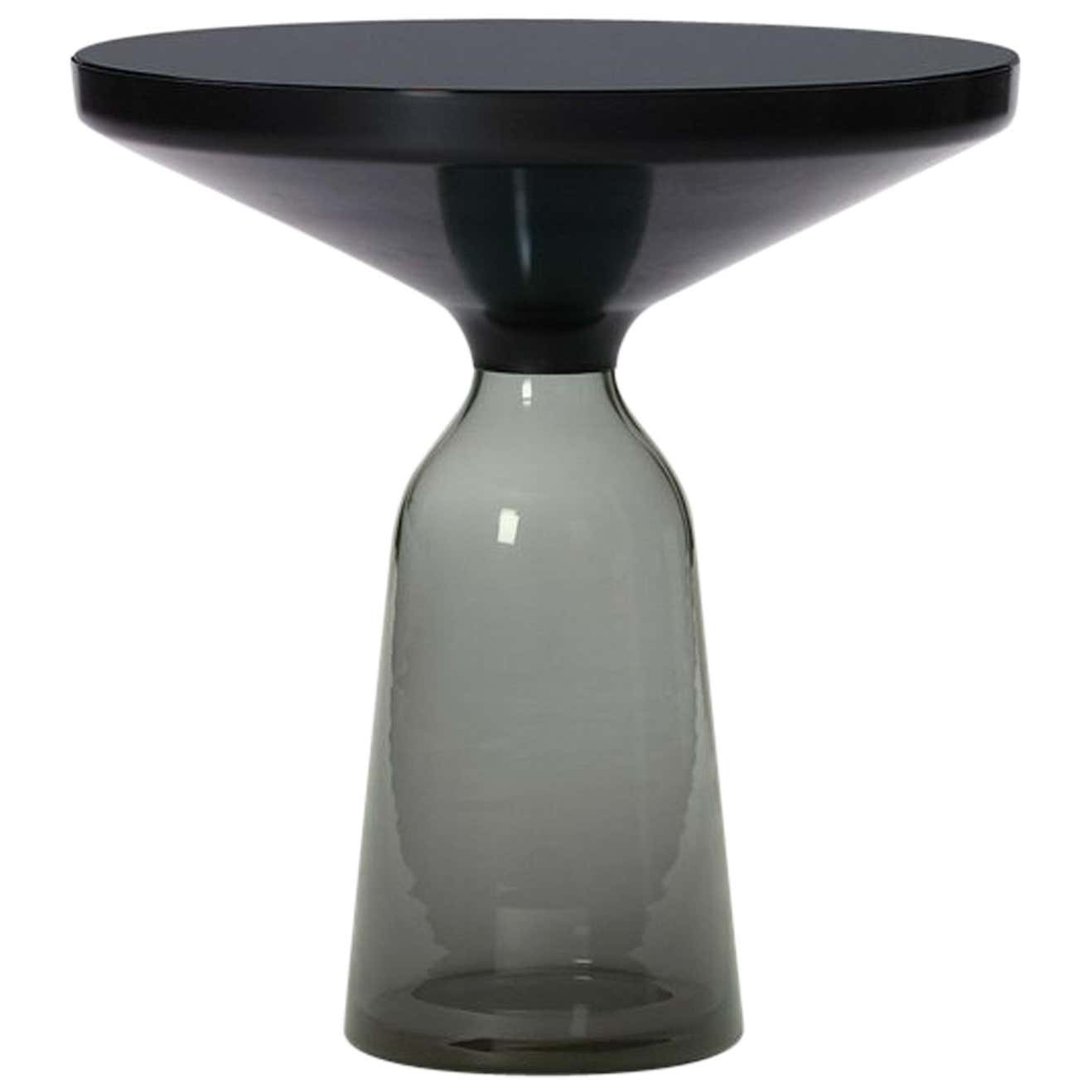 ClassiCon Bell Side Table in Black and Quartz Grey by Sebastian Herkner ...