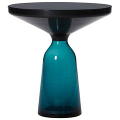 ClassiCon Bell Side Table in Black and Montana Blue by Sebastian Herkner