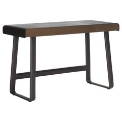 Bureau ClassiCon Pegasus noir avec cuir par IF Group & Tilla Goldberg