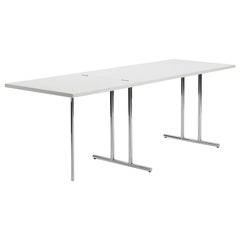 ClassiCon Lou Perou Table in White and Chrome by Eileen Gray