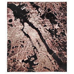 Contemporary Rug "Flying on New York", Designed by Artep Studio