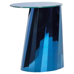 Table d'appoint haute ClassiCon Pli en bleu de Victoria Wilmotte