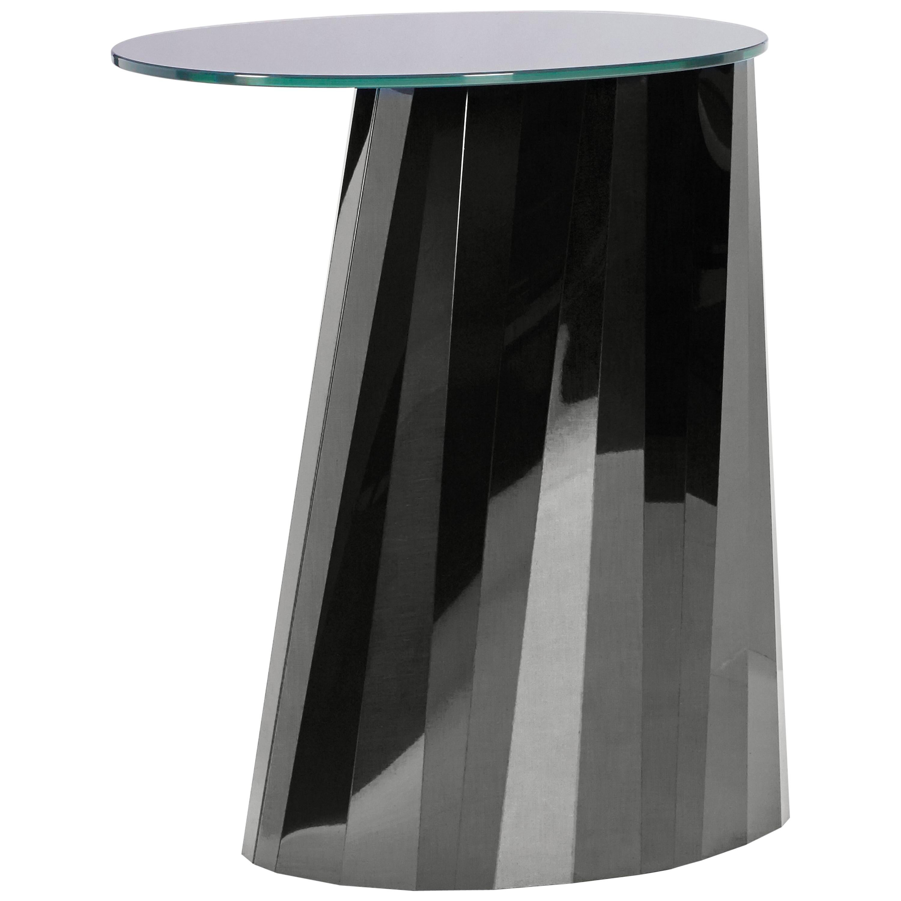 ClassiCon Pli High Side Table in Black by Victoria Wilmotte