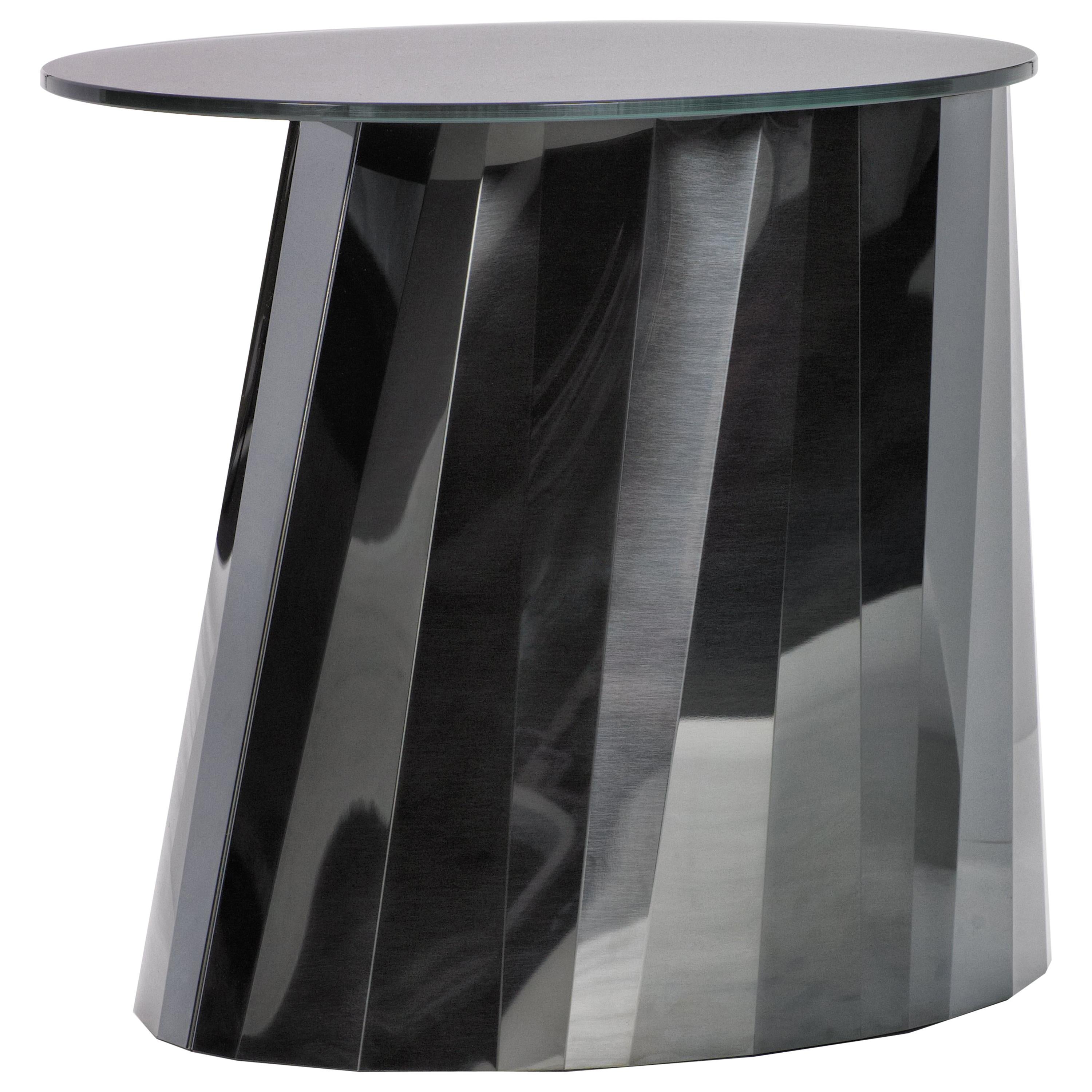 ClassiCon Pli Low Side Table in Black by Victoria Wilmotte
