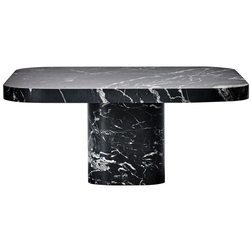 ClassiCon Bow Coffee Table No. 3 in Nero Marquina Marble by Guilherme Torres