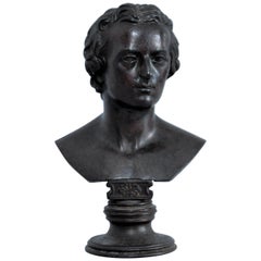 Friedrich Schiller Iron Bust Christian Daniel Rauch Vombach Berlin-er Eisen Cast