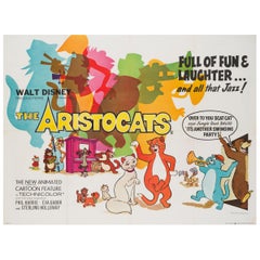Aristocats Original British Poster, 1970, Disney